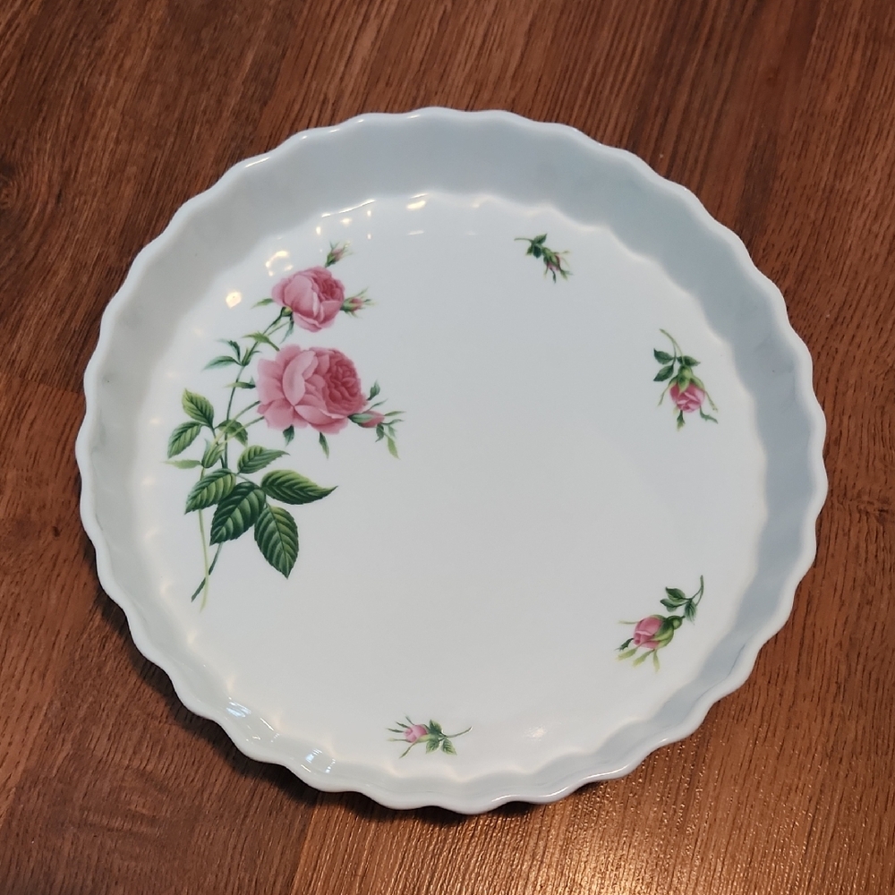 $5 Add On Rose Floral Serving Plate